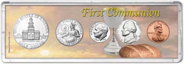 1976 First Communion Coin Gift Set THUMBNAIL