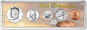 1978 First Communion Coin Gift Set THUMBNAIL