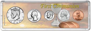 1980 First Communion Coin Gift Set THUMBNAIL