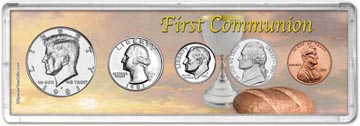 1981 First Communion Coin Gift Set THUMBNAIL