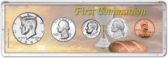 1992 First Communion Coin Gift Set MAIN