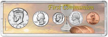 1992 First Communion Coin Gift Set THUMBNAIL