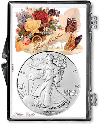 2024 For Mother American Silver Eagle Gift Display LARGE