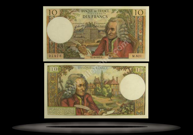 France Banknote, 10 Francs, 4.11.1966, P#147b MAIN