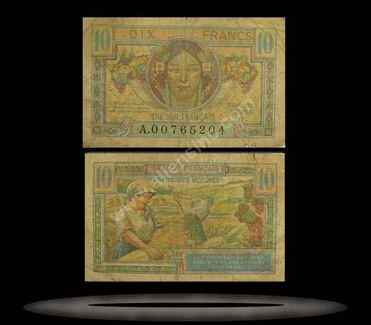 France Banknote, 10 Francs, ND (1947), P#7a MAIN