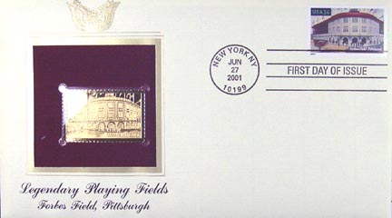 #3515 34¢ Forbes Field - Gold-Foil First Day Cover MAIN