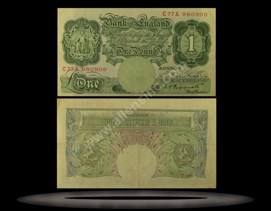 Great Britain Banknote, 1 Pound, ND (1934-39), P#363c MAIN