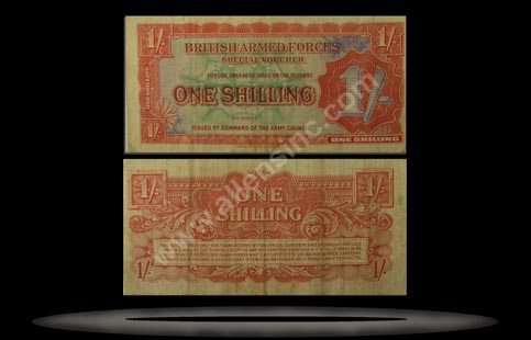 British Armed Forces, Great Britain Banknote, 1 Shilling, ND (1948), P#18a MAIN