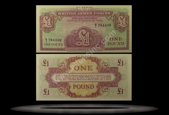 British Armed Forces, Great Britain Banknote, 1 Pound, P#36a MAIN