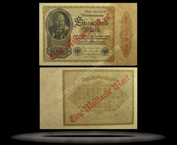 Germany Banknote, 1 Milliarde Mark, P#113a MAIN
