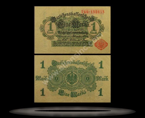 Germany Banknote, 1 Mark, 12.8.1914, P#51 MAIN