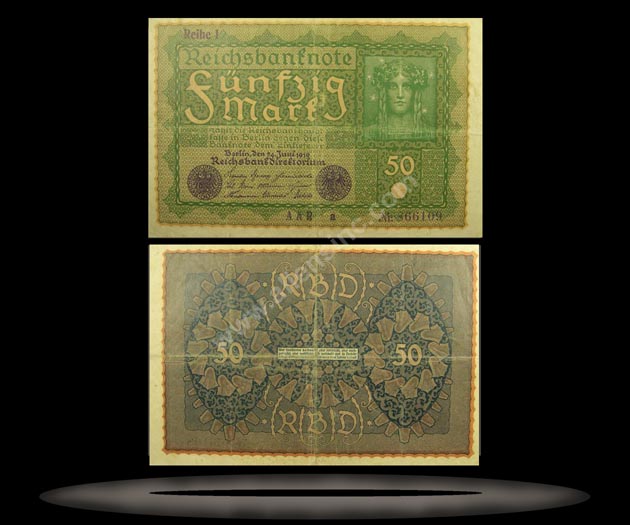 Germany Banknote, 50 Mark, 24.6.1919, P#66 MAIN