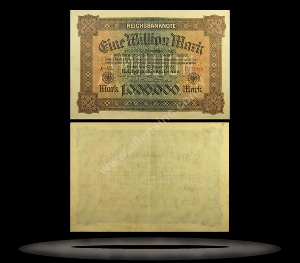 Germany Banknote, 1 Million Mark, 20.2.1923, P#86a MAIN