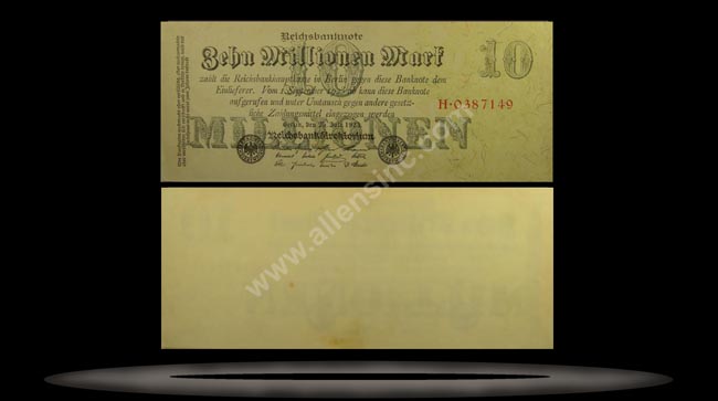 Germany Banknote, 10 Millionen Mark, 25.7.1923, P#96 MAIN