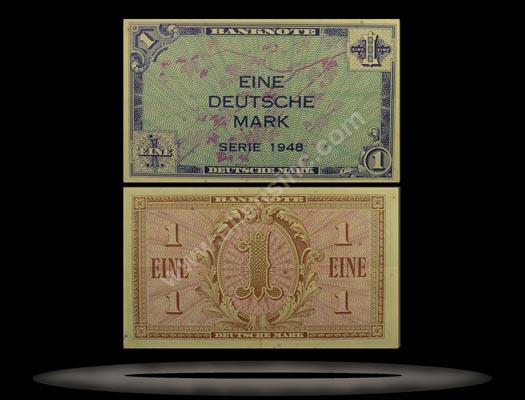 Allied Occupation of Germany, West Banknote, 1 Deutsche Mark, 1948, P#2a MAIN