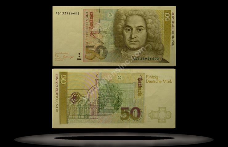 Germany, West Banknote, 50 Deutsche Mark, 2.1.1989, P#40a MAIN