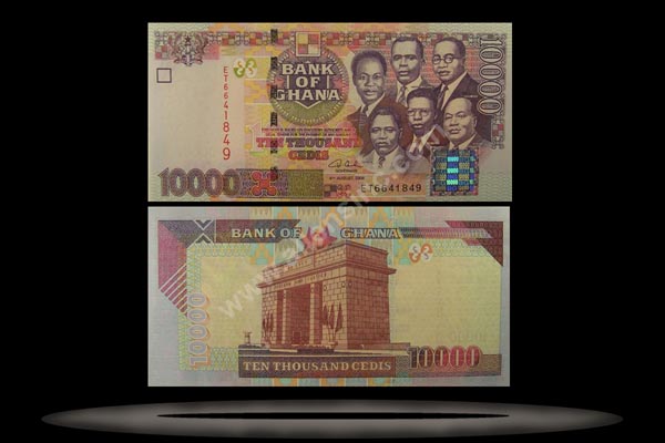 Ghana Banknote, 10,000 Cedis, 4.8.2003, P#35b MAIN