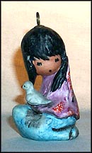 The White Dove Ornament, Goebel Figurine by Ted DeGrazia  #102201 MAIN