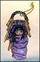 Pink Papoose Ornament, Goebel Figurine by Ted DeGrazia  #102474 MAIN