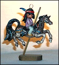 Merry Little Indian Ornament, Goebel Figurine by Ted DeGrazia  #102475 MAIN