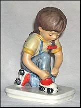 Girl With Roller Skates, Goebel Today's Children Figurine  #10724-11 MAIN