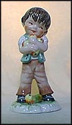 Boy With Apples, Goebel Lore Blumenkinder Figurine  #11281-12 MAIN