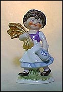 Girl Walking, Goebel Lore Blumenkinder Figurine  #11290-12 MAIN