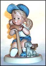 Girl With Bat And Glove, Goebel Figurine  #1160112 MAIN