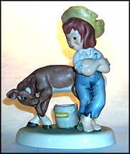 Waiting To Produce, Goebel Amerikids Figurine by Harry Holt  #11629-14 MAIN