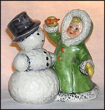 Girl Making Snowman, Goebel Figurine  #11705 MAIN