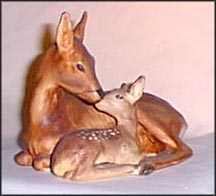 Doe and Fawn- Mother's Day 1978, Goebel Figurine  #35-001-01 MAIN