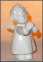 Angel With Horn (white), Goebel Figurine  #4122204 MAIN