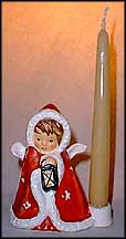 Angel Candleholder - Red, Goebel Figurine  #42-41203 MAIN