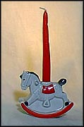 Rocking Horse Candle Holder, Goebel Figurine  #54403-08 MAIN