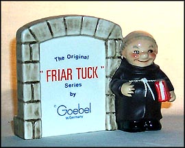 Friar Tuck Plaque, Goebel Friar Tuck Figurine  #59002-10 MAIN