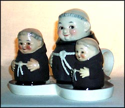 Friar Tuck Condiment Set, Goebel Friar Tuck Figurine  #70042-01 MAIN