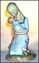 Mother Embracing Child, Goebel Figurine by Charlot Byj  #Byj 36 MAIN