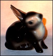 Rabbit Scratching Its Ear - Brown/White, Goebel Figurine  #CE 296 MAIN