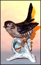Brown Bird On Branch, Goebel Figurine  #CV 08 MAIN