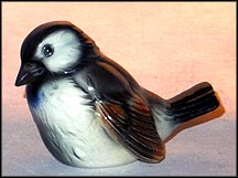 Bird - Brown/Blue/Green (crazed), Goebel Figurine  #CV 74b MAIN