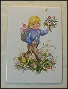 Springtime Suitor Plaque, Goebel Lore Blumenkinder Figurine  #nn-ssp MAIN