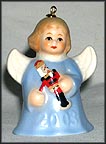 2003 Angel With Nutcracker - Blue, Goebel Angel Bell MAIN