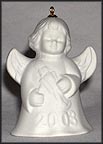 2003 Angel With Nutcracker - White, Goebel Angel Bell MAIN