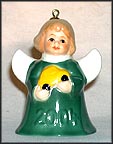 2004 Angel With Toy Car - Green, Goebel Angel Bell MAIN