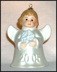 2005 Angel With Snowflake - Pearl, Goebel Angel Bell MAIN