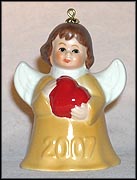 2007 Angel With Heart - Gold, Goebel Angel Bell MAIN