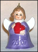 2007 Angel With Heart - Purple, Goebel Angel Bell MAIN