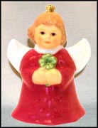 2009 Angel With Shamrock - Red, Goebel Angel Bell MAIN