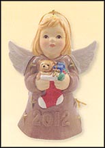2012 Angel With Stocking - Nutmeg, Goebel Angel Bell MAIN