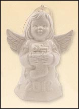 2012 Angel With Stocking - White, Goebel Angel Bell MAIN
